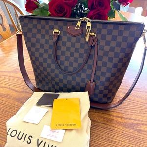 Louis Vuitton Damier Ebene Belmont Tote Bag